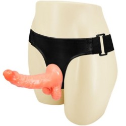 Pas z realističnim penisom in ultra strastne nastavljive hlačke 15.5 cm