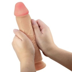 Sliding Skin Series Realistični Dildo s Prijanjalkom Koža Klizna Prirodna 23.4 Cm