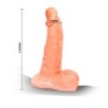 Tuigje met Realistische Dildo en Ultra Passionate Verstelbare Slip 15.5 Cm