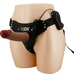 Starks Harness Briefs Multi-Speed Vibration Dildo 17.5 Cm Mulato