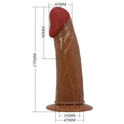 Starks Harness Briefs Vibration Multi-Vitesse Godemiché 17,5 Cm Mulâtre