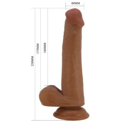 Tallen Realistiškas Dildo 22 Cm Mulatas