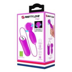 Vega Massagegerät Rotation und Vibration 12 Funktionen Fuchsia