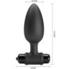 Vibra Butt Plug 2 Plug Anale 10 Vibrazioni Nero