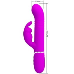 Vibrador Coale Rabbit Perlas Violeta