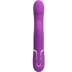 Vibratorius ir daugiafunkcis stimuliatorius 4 viename, violetinis