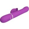 Vibratorius ir daugiafunkcis stimuliatorius 4 viename, violetinis