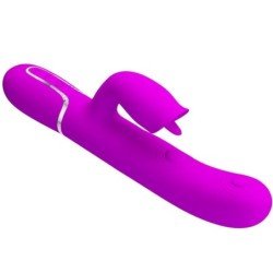 Vibrador Rabbit Com Licking Fúcsia