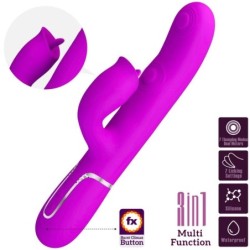 Vibrador Rabbit Com Licking Fúcsia