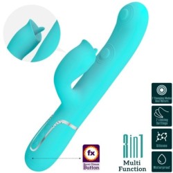 Rabbit Vibrator mit Zungenstimulation in Mintgrün