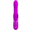 Vibrador Rabbit Multifunción 4 En 1 Mariposa Fucsia