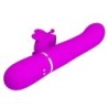 Vibromasseur Rabbit Multifonction 4 En 1 Papillon Fuchsia