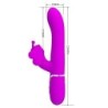 Vibrador Rabbit Multifunción 4 En 1 Mariposa Fucsia