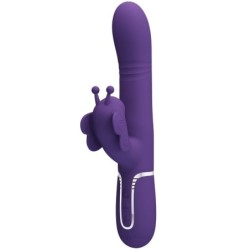 Vibrator Rabbit Multifuncțional 4 În 1 Fluture Violet