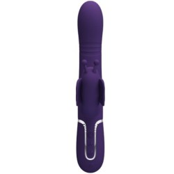 Vibrator Rabbit Multifuncțional 4 În 1 Fluture Violet