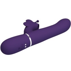 Multifunktsionaalne Rabbit vibraator 4 ühes liblikas lilla