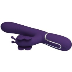 Vibrator Rabbit Multifuncțional 4 În 1 Fluture Violet