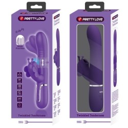 Vibrator Rabbit Multifuncțional 4 În 1 Fluture Violet