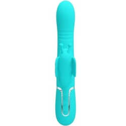 Vibreur Rabbit Multifonction 4 En 1 Papillon Vert d'Eau
