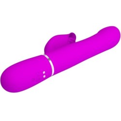 Violett Kaninvibrator med Pärlor