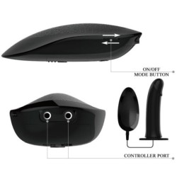 Vito Strap On z Wydrążonym Dildo i Wibracją 17.3 Cm