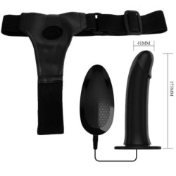 Vito Strap On Com Dildo Oco E Vibração 17.3 Cm