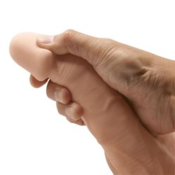 Skaists Piedzīvojums Bahamut Reālistisks Dildo Elastīgs 21.8 Cm Dabīgs