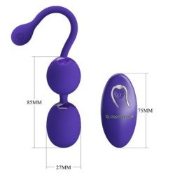 Willie Youth Remote Control Vibration Balls - Violet