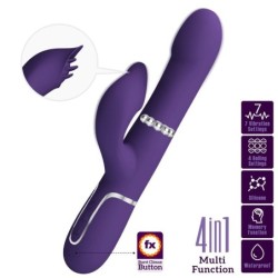 Zalin Vibrador Rabbit Perlas 4 En 1 Morado