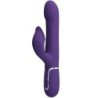 Zalin Rabbit Vibrators ar pērlītēm 4 vienā, violetā krāsā