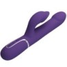 Zalin Rabbit Vibrators ar pērlītēm 4 vienā, violetā krāsā