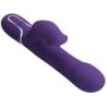 Zalin Rabbit Vibrators ar pērlītēm 4 vienā, violetā krāsā