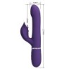 Zalin Rabbit Vibrators ar pērlītēm 4 vienā, violetā krāsā