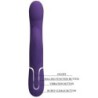 Zalin Rabbit Vibrators ar pērlītēm 4 vienā, violetā krāsā
