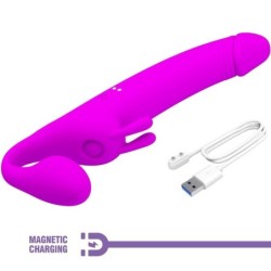 Zanini Dildo Strap-On Uden Sele 10 Vibrationer Lilla