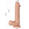 Vackert Möte Bergrisi Dildo Realistisk Flexibel 26 Cm Naturlig