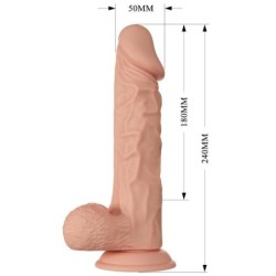 Vackert Möte Buraq Realistisk Flexibel Dildo 24 Cm Naturlig