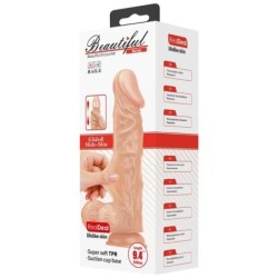 Belle Rencontre Buraq Dildo Réaliste Flexible 24 Cm Naturel