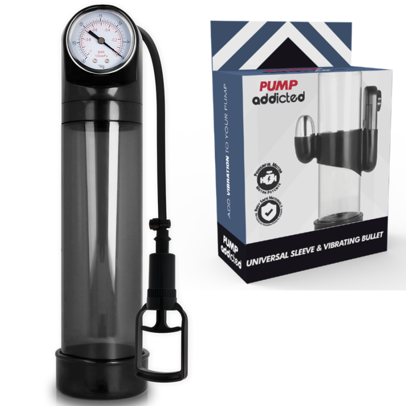 Erekcijos Pompa Rx9 Juoda Su Vibratoriumi