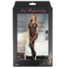 Bodystocking Com Abertura Flores S/M