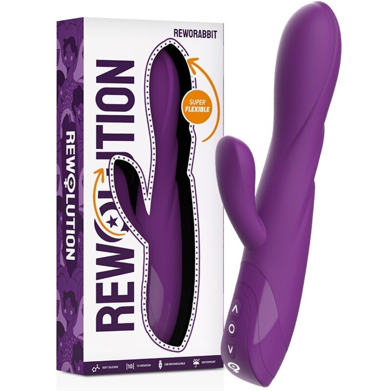 Reworabbit Vibrador Flexível Com Rabbit