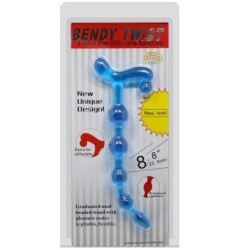 Bendy Twist Anale Ballen Blauw