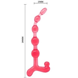Bendy Twist Raudoni Analiniai Rutuliukai