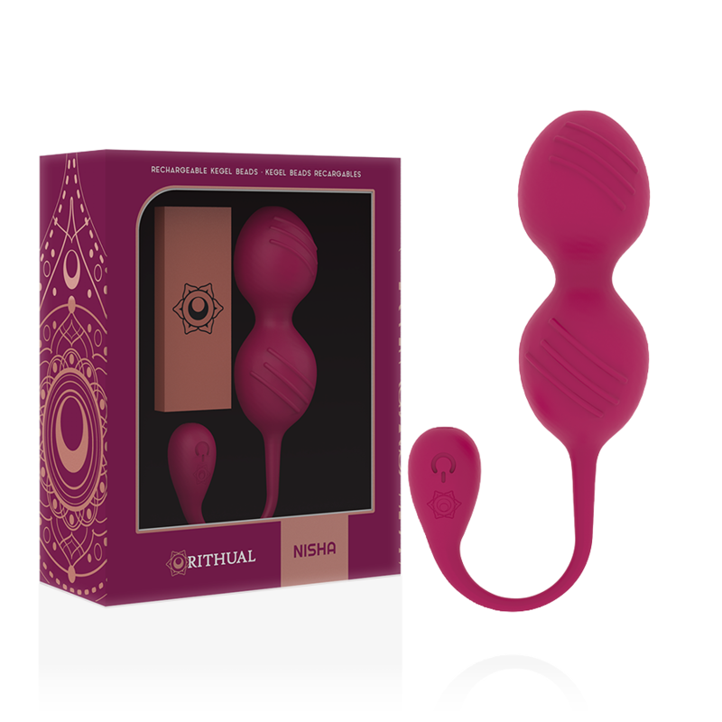 Nisha Rechargeable Vibrating Kegel Balls Orchid
