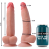 Valjaat + Dual Density Leopard Realistinen Dildo 23 Cm -O- 4.77 Cm