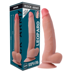 Harnașament + Dildo Leopard Realist cu Densitate Duală 23 Cm -O- 4.77 Cm