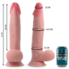 Valjaat + Dual Density Sherman Realistinen Dildo 24 Cm -O- 4.62 Cm