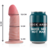 Postroj + Realistické dildo Tiger s duální hustotou 14 cm -O- 4,46 cm
