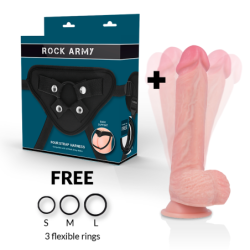 Arnés + Hawk Rotador I Vibrador 22 Cm -O- 4.6 Cm