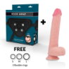 Iejūgs + Liquid Silicone Dildo Premium Kingcobra 24 Cm -O- 4.77 Cm